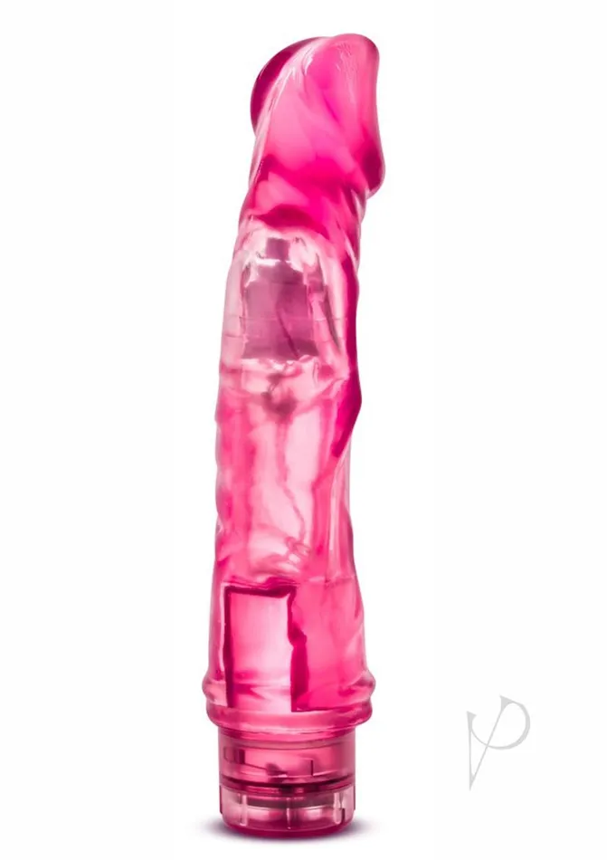 B Yours Vibrators B Yours Vibe 6 Vibrating Dildo 9in Pink