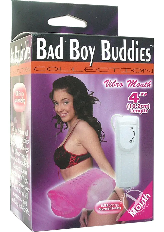 Bad Boy Male Sex Toys Bad Boy Buddies Vibro Masturbator with Bullet and Wired Remote Control Mouth Pink Bad Boy Male Sex Toys Bad Boy Buddies Vibro Masturbator with Bullet and Wired Remote Control Mouth Pink