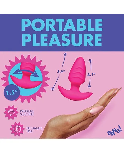 Bang Female Sex Toys Bang Rotating Vibrating Rechargeable Silicone Butt Plug with Remote Control Pink Bang Female Sex Toys Bang Rotating Vibrating Rechargeable Silicone Butt Plug with Remote Control Pink