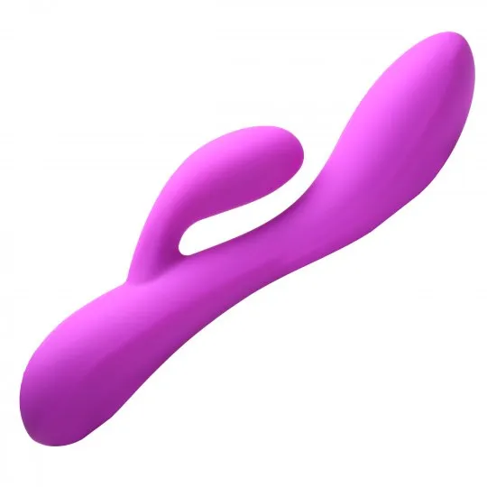 Bang Vibrators 10X Flexible Silicone Rabbit Vibrator Purple