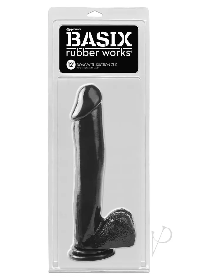 Basix Rubber Works Dildos Basix Rubber Works Dong with Suction Cup 12in Black Basix Rubber Works Dildos Basix Rubber Works Dong with Suction Cup 12in Black
