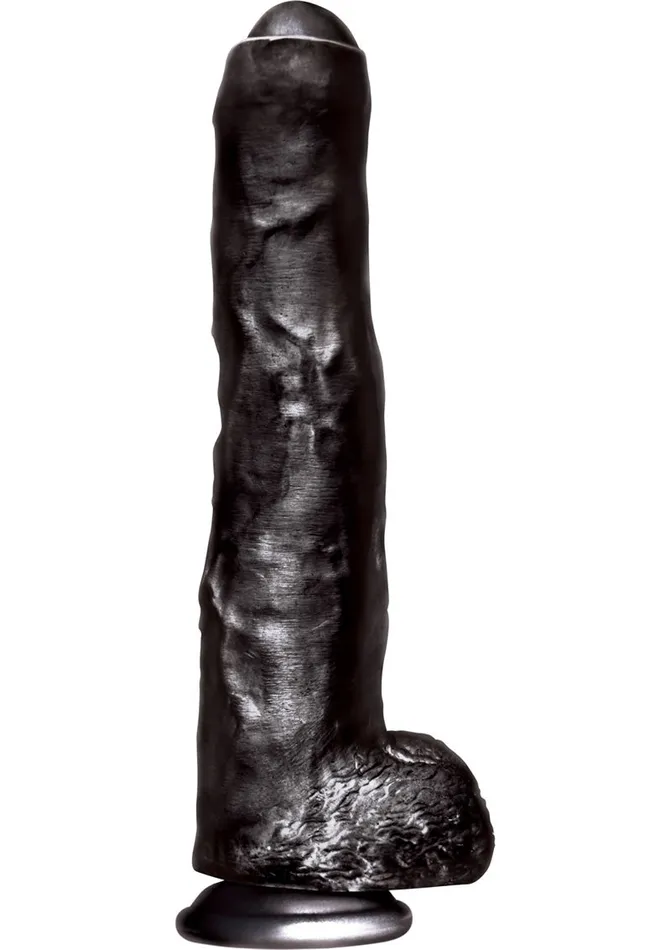 BBC Big Black Cocks Unkut and Uncensored Dong with Balls 1375in Black Bb Cs Dildos