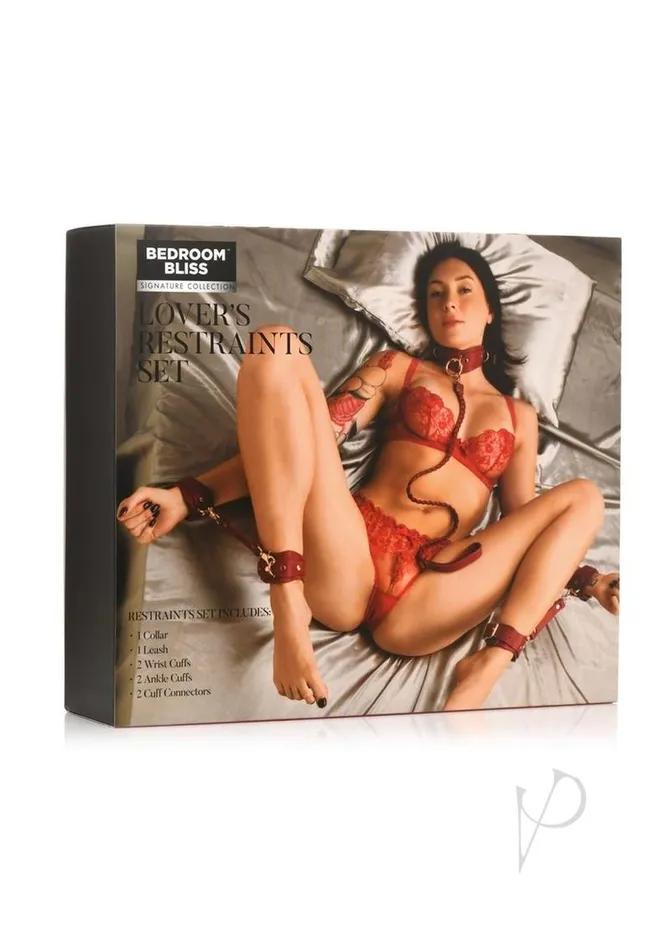Bedroom Bliss Lovers Restraints Set Red Bedroom Bliss Anal