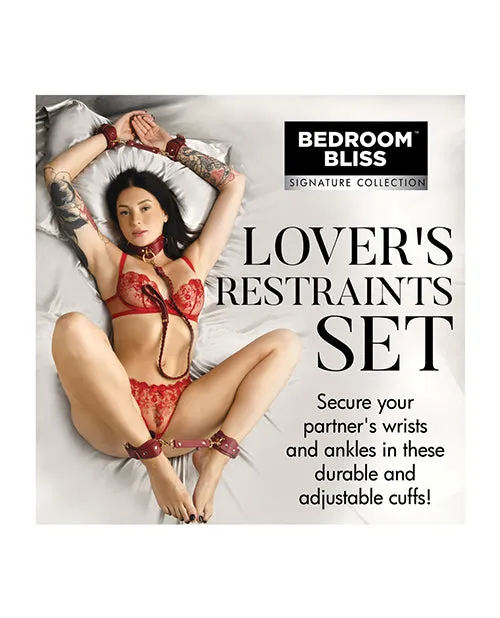 Bedroom Bliss Lovers Restraints Set Red Bedroom Bliss Anal