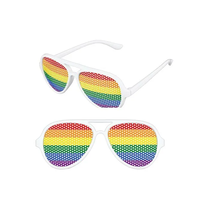 Beistle Pinhole Glasses Rainbow Anal