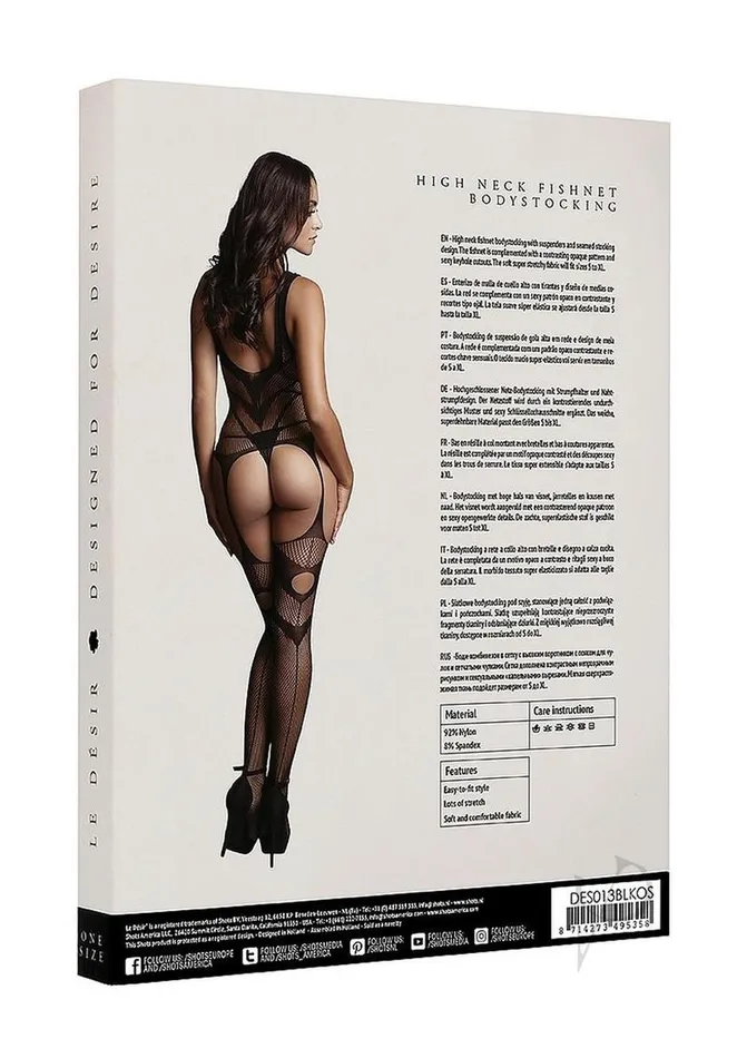 Bodystockings Playsuits Le Desir Le Desir Suspender Bodystocking OS Black Bodystockings Playsuits Le Desir Le Desir Suspender Bodystocking OS Black