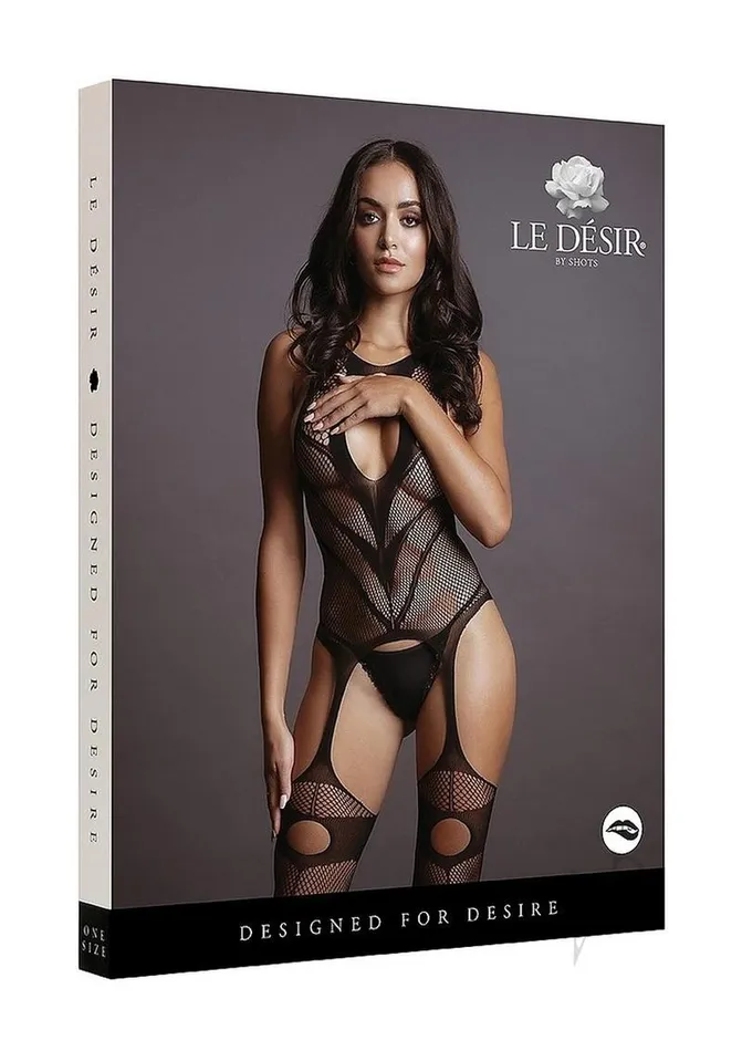 Bodystockings Playsuits Le Desir Le Desir Suspender Bodystocking OS Black Bodystockings Playsuits Le Desir Le Desir Suspender Bodystocking OS Black
