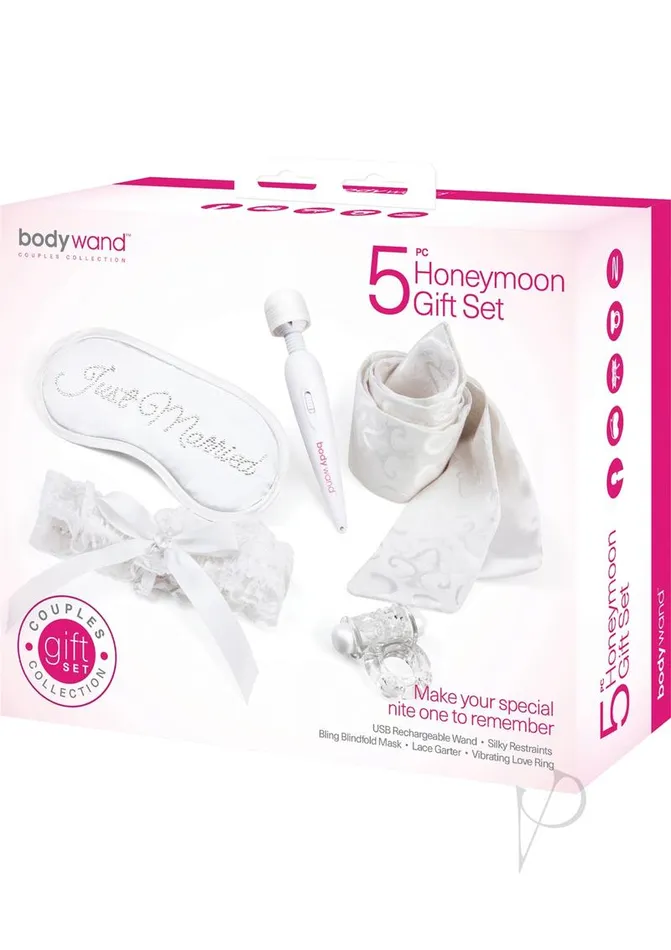 Bodywand Anal Bodywand Couples Collection Honeymoon Gift Set 5 Piece Set White Bodywand Anal Bodywand Couples Collection Honeymoon Gift Set 5 Piece Set White