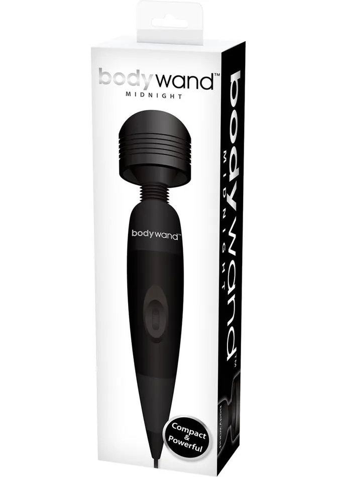 Bodywand Bodywand Midnight Silicone PlugIn Wand Massager Black Anal