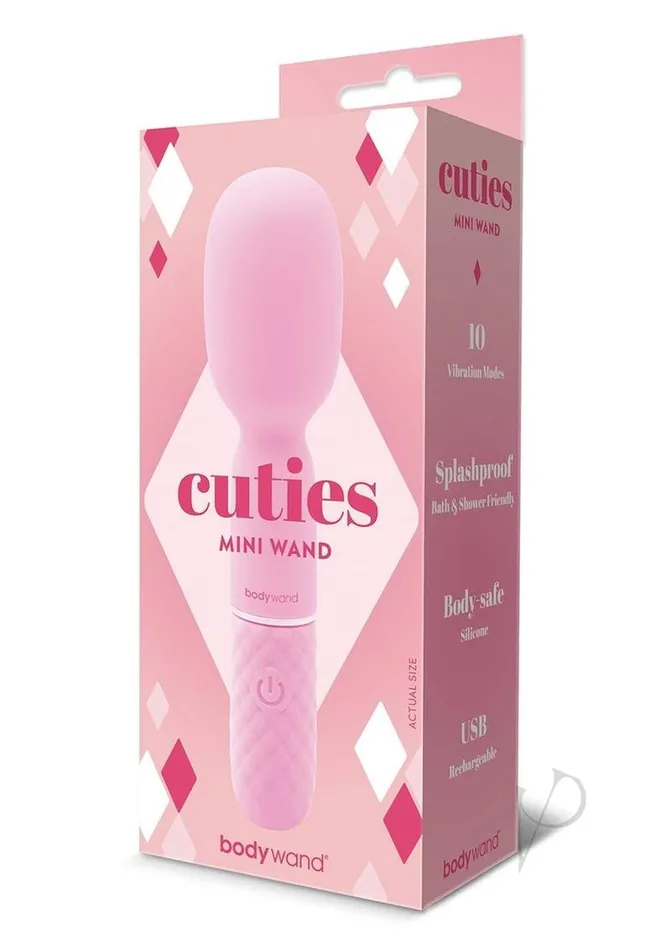 Bodywand Cuties Wand Rechargeable Silicone Wand Massager Pink Bodywand Vibrators Bodywand Cuties Wand Rechargeable Silicone Wand Massager Pink Bodywand Vibrators