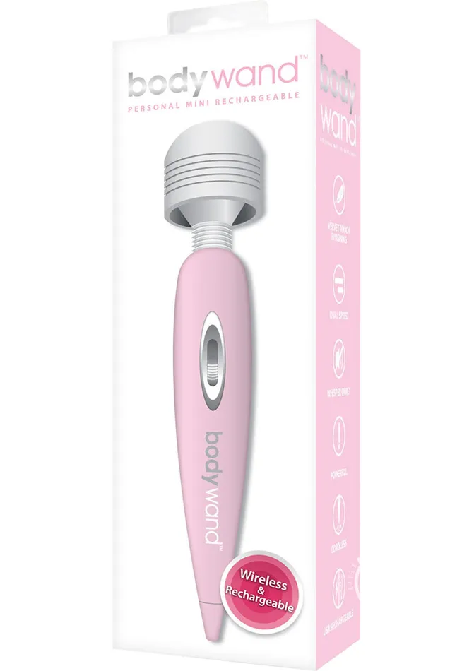 Bodywand Rechargeable Personal Mini Wand Massager Pink Bodywand Vibrators