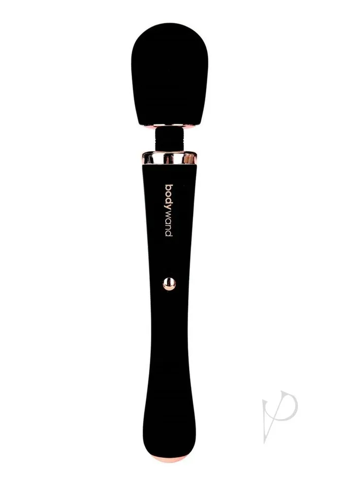 Bodywand Vibrators Bodywand Couture Rechargeable Silicone Wand Massager BlackRose Gold Bodywand Vibrators Bodywand Couture Rechargeable Silicone Wand Massager BlackRose Gold