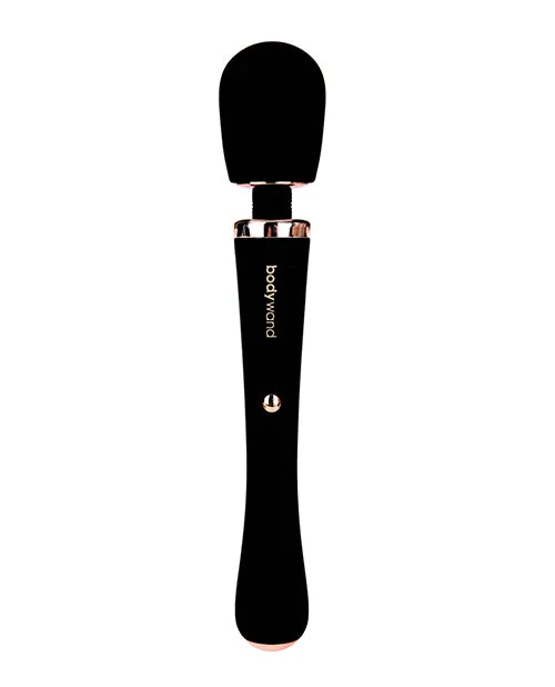 Bodywand Vibrators Bodywand Couture Rechargeable Silicone Wand Massager BlackRose Gold Bodywand Vibrators Bodywand Couture Rechargeable Silicone Wand Massager BlackRose Gold
