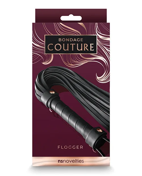 Bondage Couture Restraints Bondage Couture PU Leather Flogger Black Bondage Couture Restraints Bondage Couture PU Leather Flogger Black