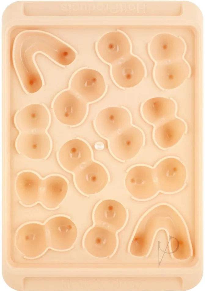 Boobie Ice Tray Flesh 2 Pack Bachelorette Dildos