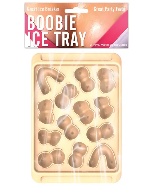 Boobie Ice Tray Flesh 2 Pack Bachelorette Dildos