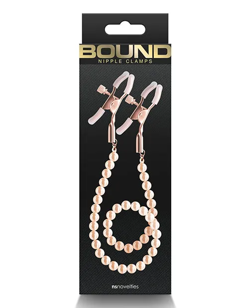 Bound Nipple Clamps DC1 Rose Gold Bound Vibrators Bound Nipple Clamps DC1 Rose Gold Bound Vibrators