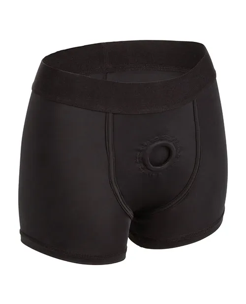 Boundless Female Sex Toys Boundless Boxer Brief Harness SM Black Boundless Female Sex Toys Boundless Boxer Brief Harness SM Black