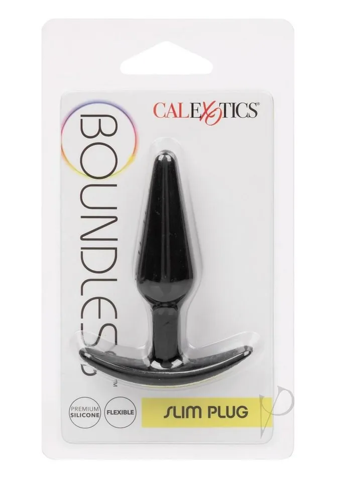 Boundless Slim Silicone Plug Black Boundless Anal
