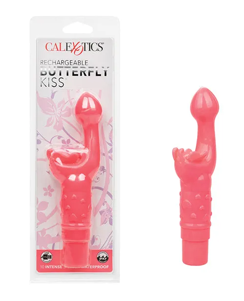 Butterfly Kiss Rechargeable Butterfly Kiss GSpot Rabbit Vibrator Pink Vibrators