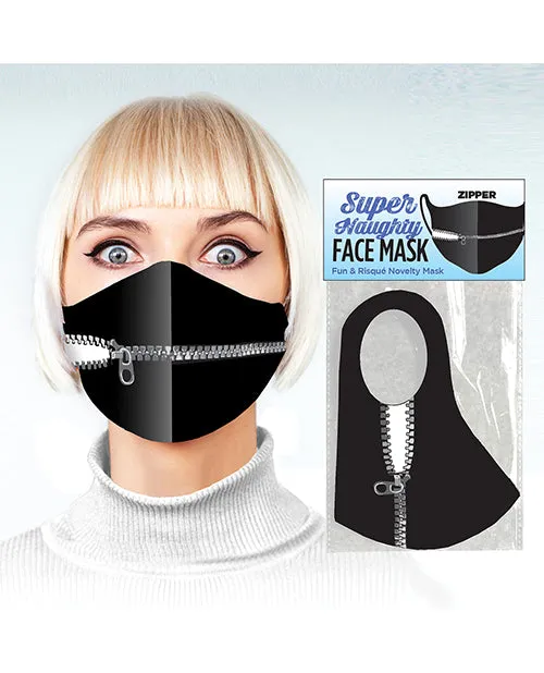 Candyprints Party Anal Super Naughty Zipper Mouth Mask Black Candyprints Party Anal Super Naughty Zipper Mouth Mask Black