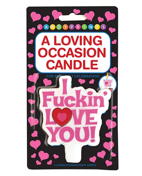 Candyprints Party Vibrators Candyprints I Fuckin Love You A Loving Occasion Party Candle Candyprints Party Vibrators Candyprints I Fuckin Love You A Loving Occasion Party Candle