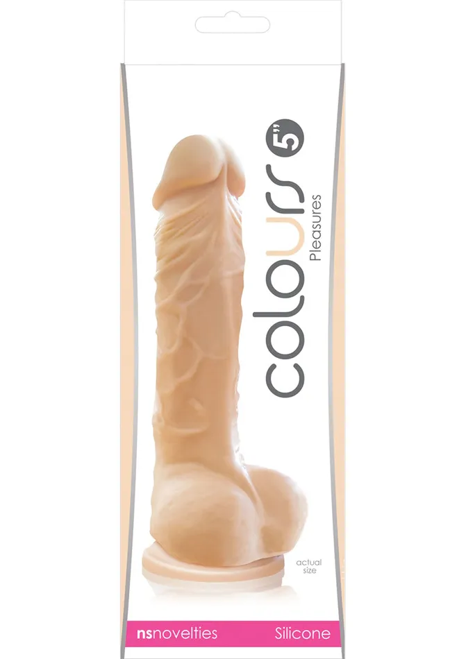 Colours Dildos Colours Pleasures Silicone Dildo 5in Vanilla
