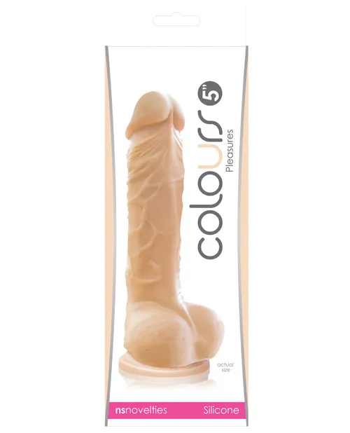 Colours Dildos Colours Pleasures Silicone Dildo 5in Vanilla