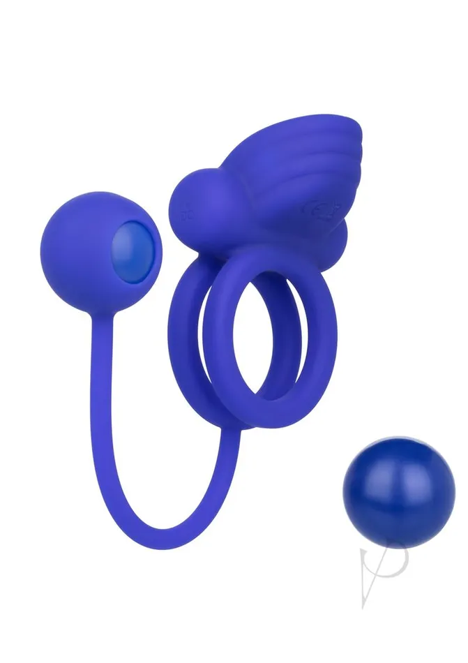 Couples Enhancers Male Sex Toys Silicone Rechargeable Dual Rockin Rim Enchancer Cock Ring Purple