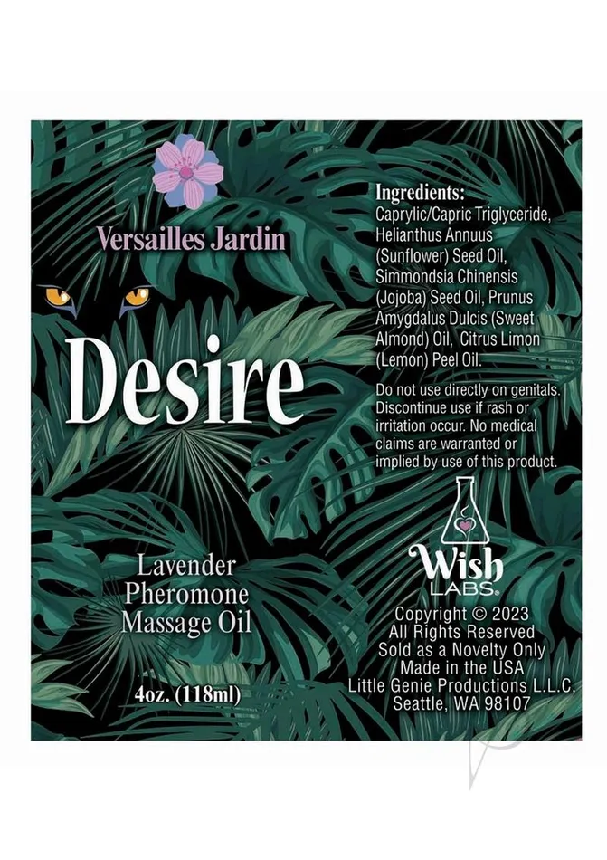 Couples Desire Pheromone Massage Oil 4oz Lavender Desire By Little Genie Couples Desire Pheromone Massage Oil 4oz Lavender Desire By Little Genie