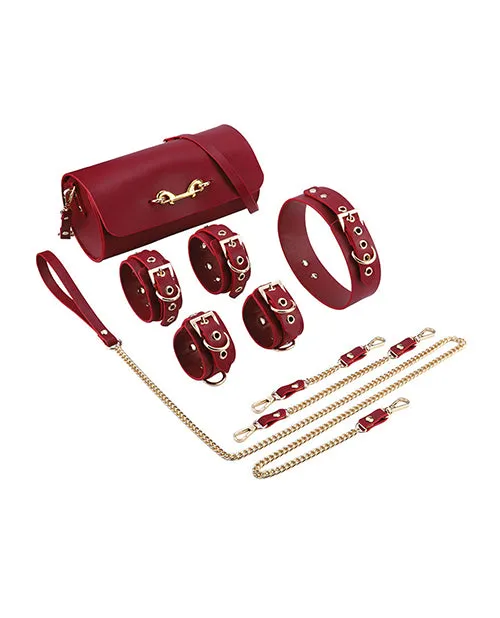 Couples Federico Luxurious Leather Restraint Kit Honey Play Box