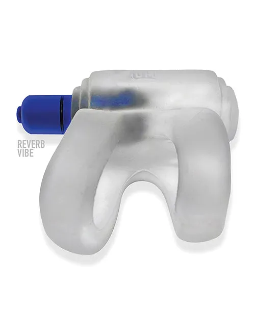 Couples Hunkyjunk Revhammer Reverb Shaft Vibrating Cock Ring Clear Ice
