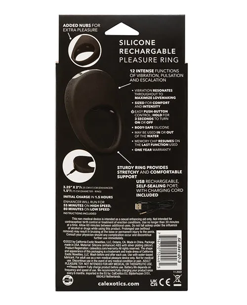 Coupless Enhancers Silicone Rechargeable Pleasure Ring Black Couples Enhancers Anal Coupless Enhancers Silicone Rechargeable Pleasure Ring Black Couples Enhancers Anal