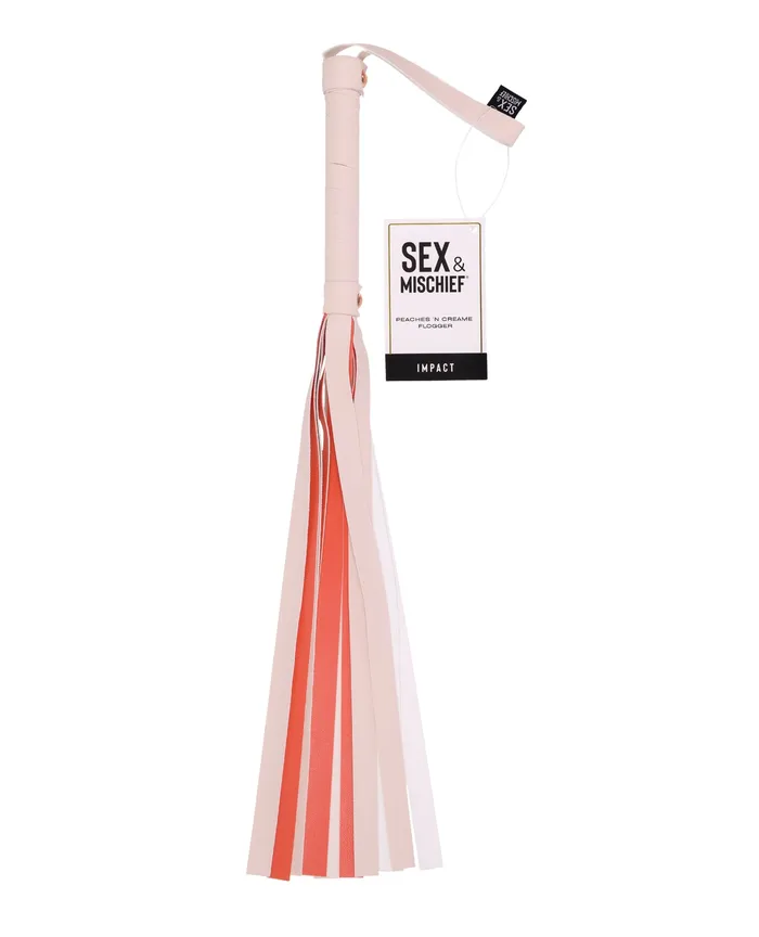 Couples Sex and Mischief Peaches n CreaMe Stripe Flogger IvoryOrange Sex And Mischief Couples Sex and Mischief Peaches n CreaMe Stripe Flogger IvoryOrange Sex And Mischief