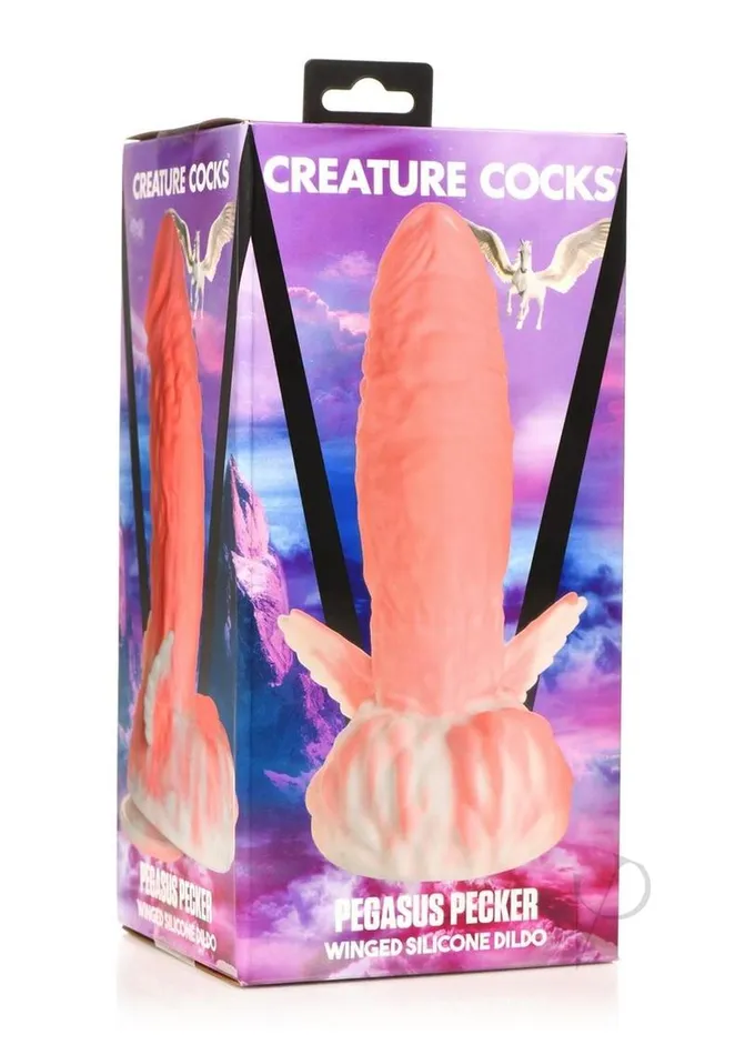Creature Cocks Dildos Creature Cocks Pegasus Pecker Winged Silicone Dildo PinkWhite Creature Cocks Dildos Creature Cocks Pegasus Pecker Winged Silicone Dildo PinkWhite