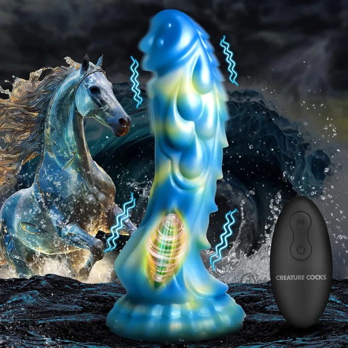 Creature Cocks Female Sex Toys Sea Stallion Vibrating Silicone Dildo with Remote Creature Cocks Female Sex Toys Sea Stallion Vibrating Silicone Dildo with Remote
