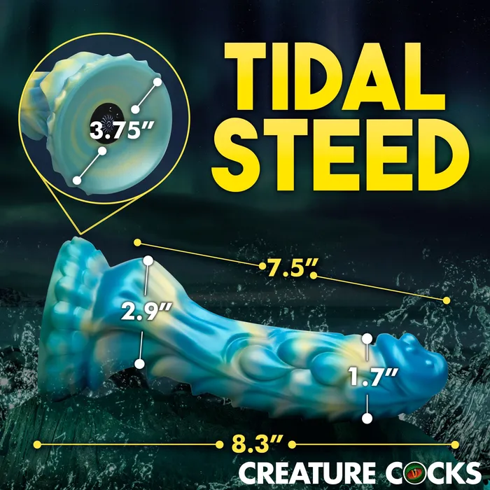 Creature Cocks Female Sex Toys Sea Stallion Vibrating Silicone Dildo with Remote
