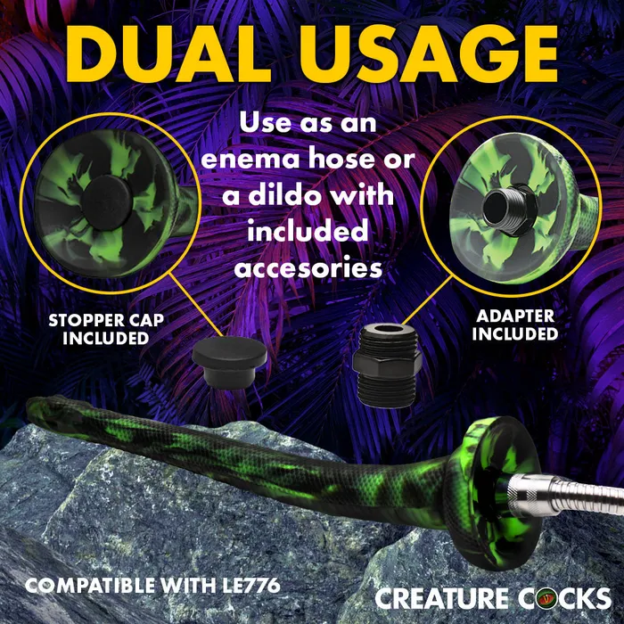 Creature Cocks Female Sex Toys Spitting Serpent Silicone Enema Snake