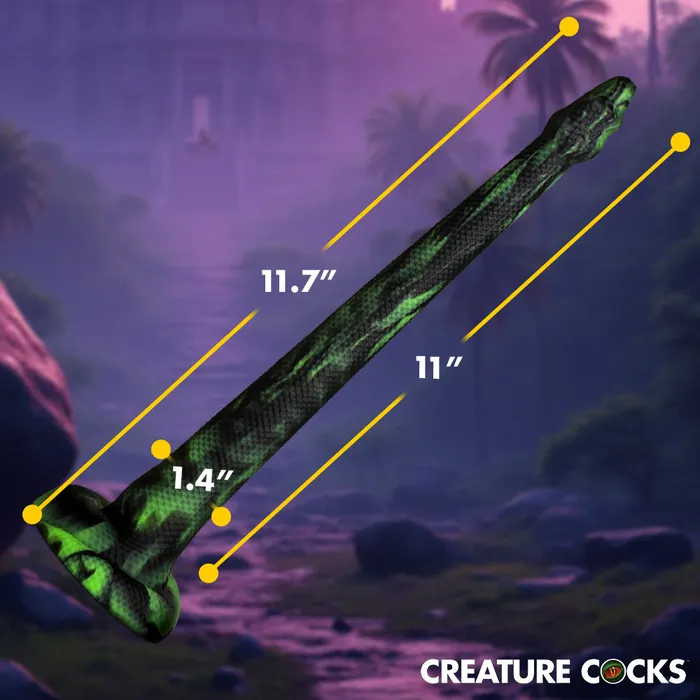 Creature Cocks Female Sex Toys Spitting Serpent Silicone Enema Snake