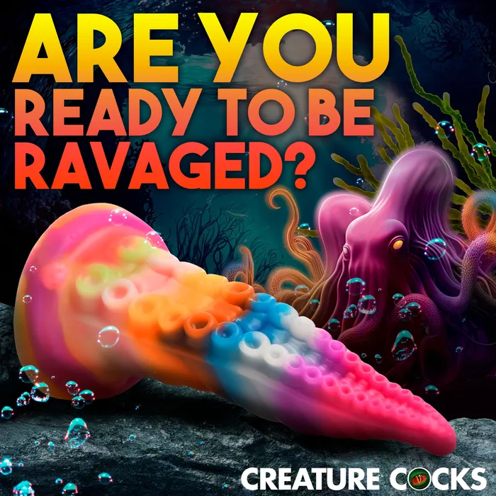 Creature Cocks Luminoctopus GlowInTheDark Tentacle Silicone Dildo Dildos