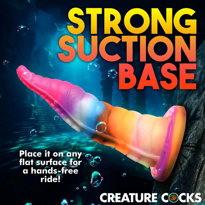 Creature Cocks Luminoctopus GlowInTheDark Tentacle Silicone Dildo Dildos