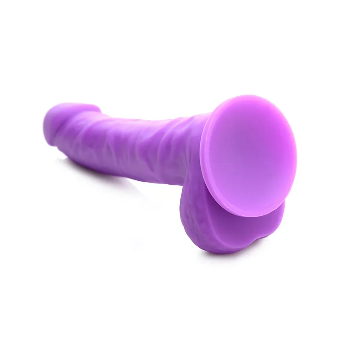 Curve Toys Dildos 7 Inch Silicone Dildo with Balls