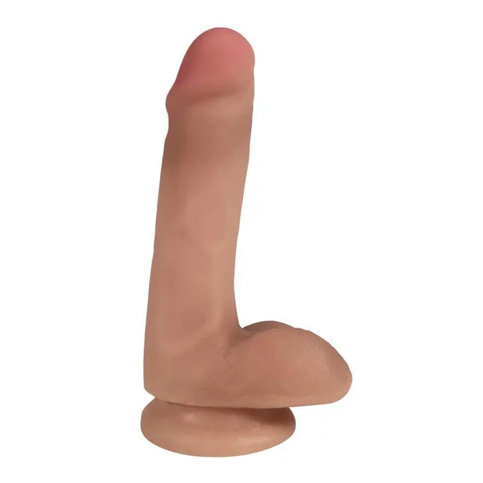 Curve Toys Easy Riders 6 Inch Dual Density Dildo With Balls Dildos