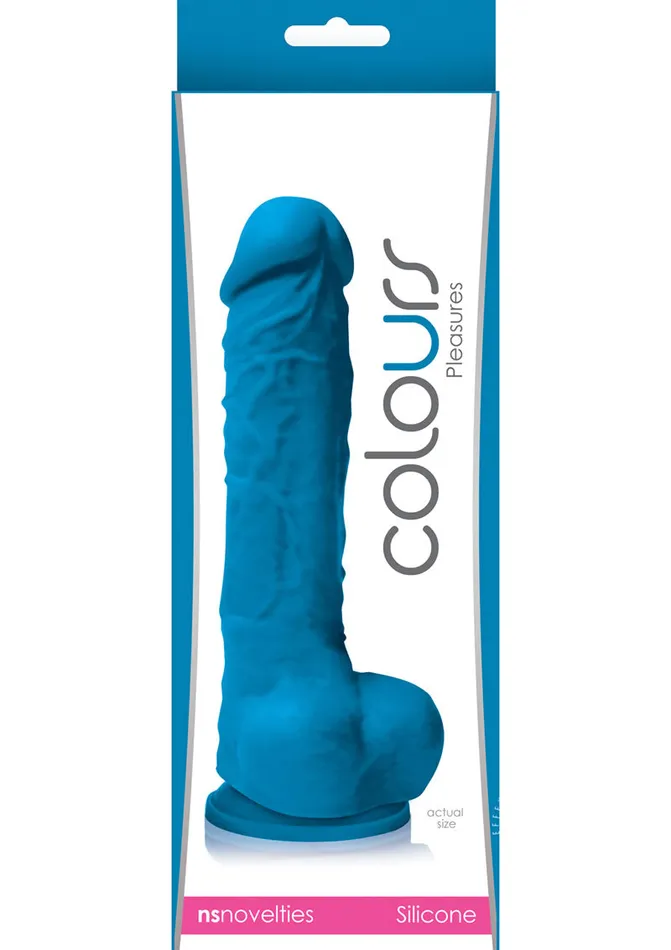 Dildos Colours Colours Pleasures Silicone Dildo 5in Blue