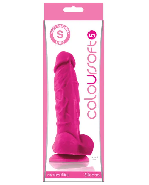 Dildos Colours Coloursoft Silicone Dildo 5in Pink