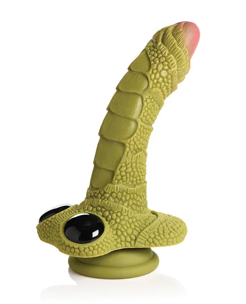 Dildos Creature Cocks Creature Cocks Swamp Monster Scaly Silicone Dildo GreenBlack