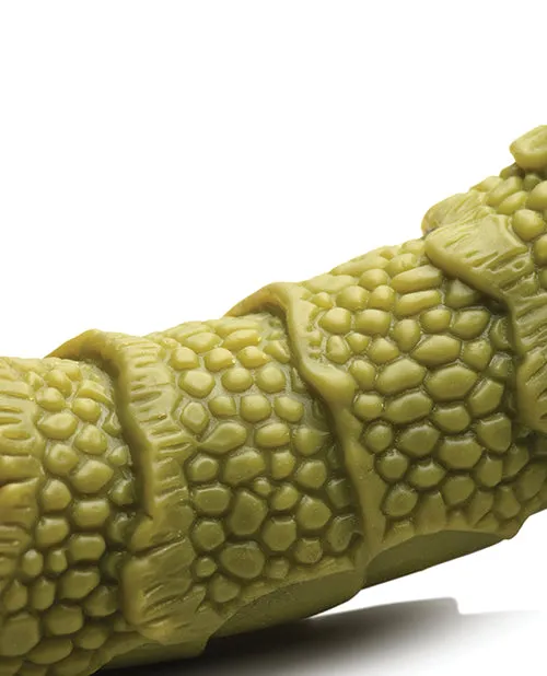 Dildos Creature Cocks Creature Cocks Swamp Monster Scaly Silicone Dildo GreenBlack