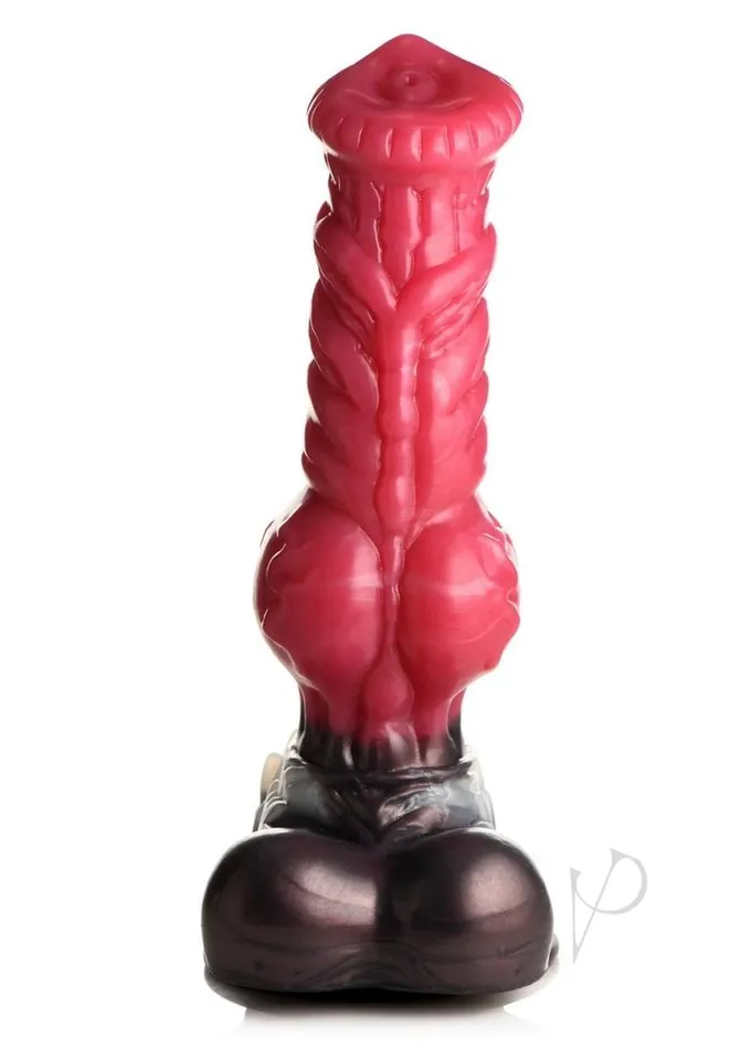 Dildos Creature Cocks Cujo Canine Silicone Dildo Large RedBlack Creature Cocks