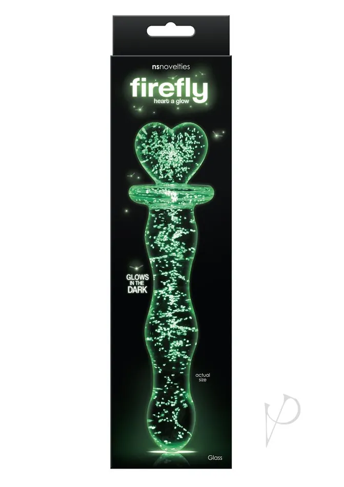 Dildos Firefly Glass Heart A Glow Probe Glow In The Dark Clear Firefly