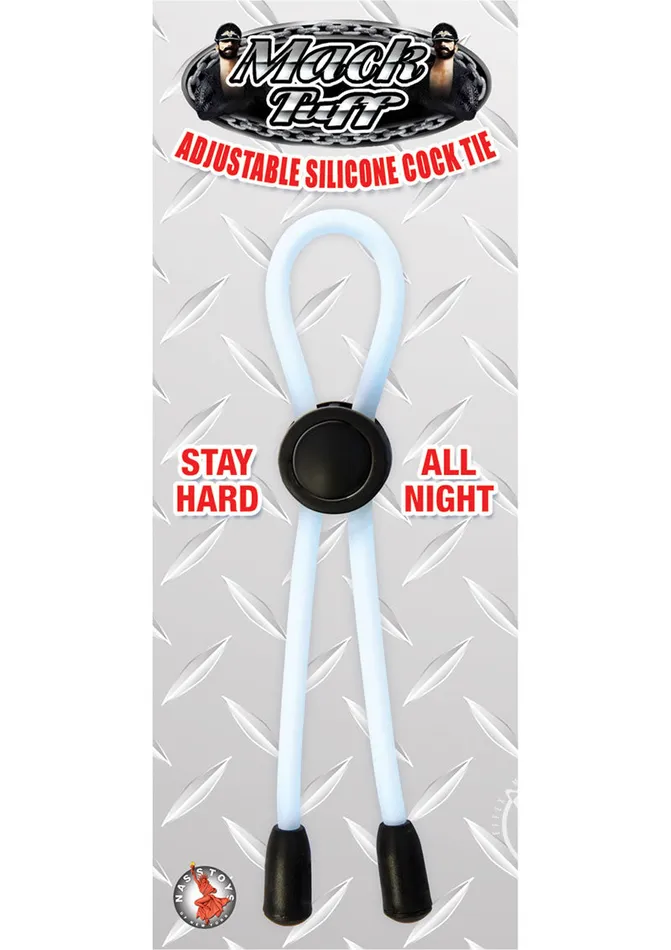 Dildos Mack Tuff Adjustable Silicone Cock Tie Clear Mack Tuff